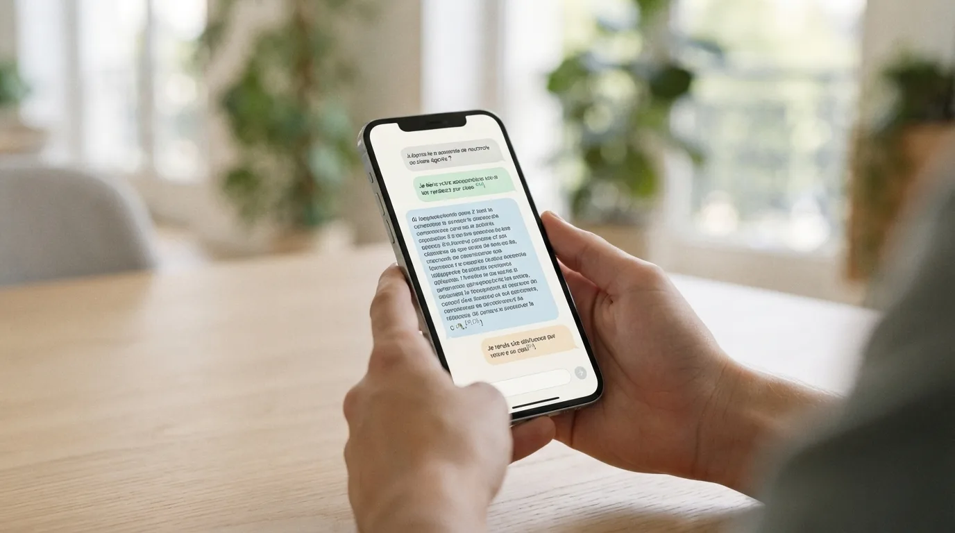 Réponse générée par une IA conversationnelle citant une source web