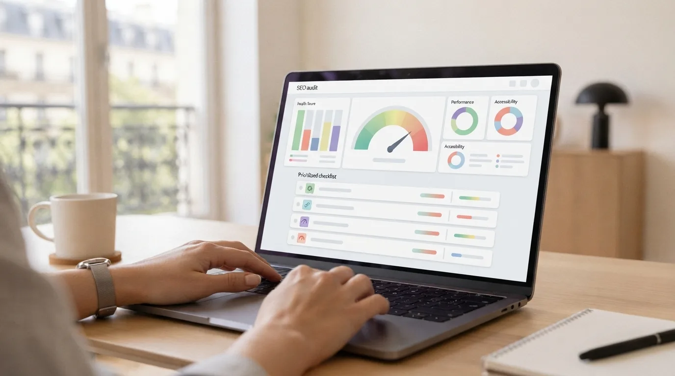 Rapport d'audit SEO généré automatiquement par un agent IA